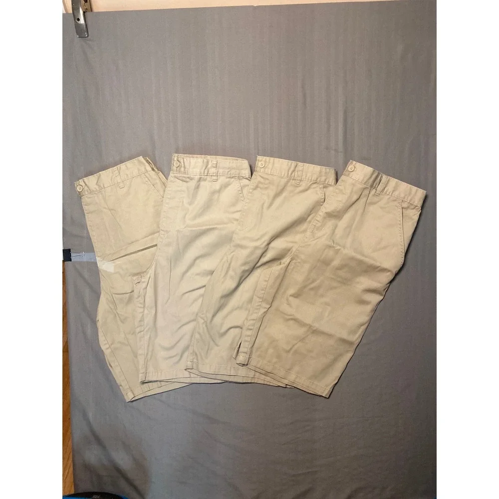 French Toast Boy School Uniform Bundle 4 Khaki Shorts 20H 2 Navy Polos XL 18/20H - Picture 7 of 16